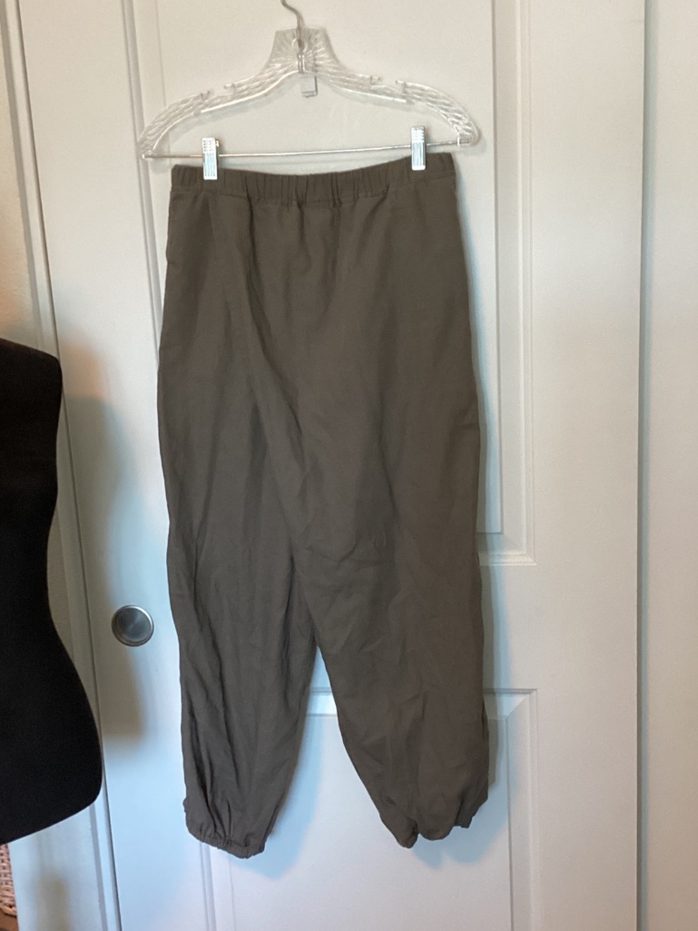 SOU SOU Japan Olive Casual Elastic-Waist Pants S